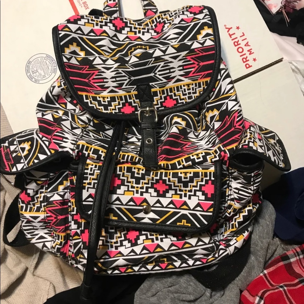 Tribal print backpack
